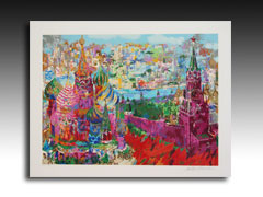 Red Square Panorama by leRoy Neiman